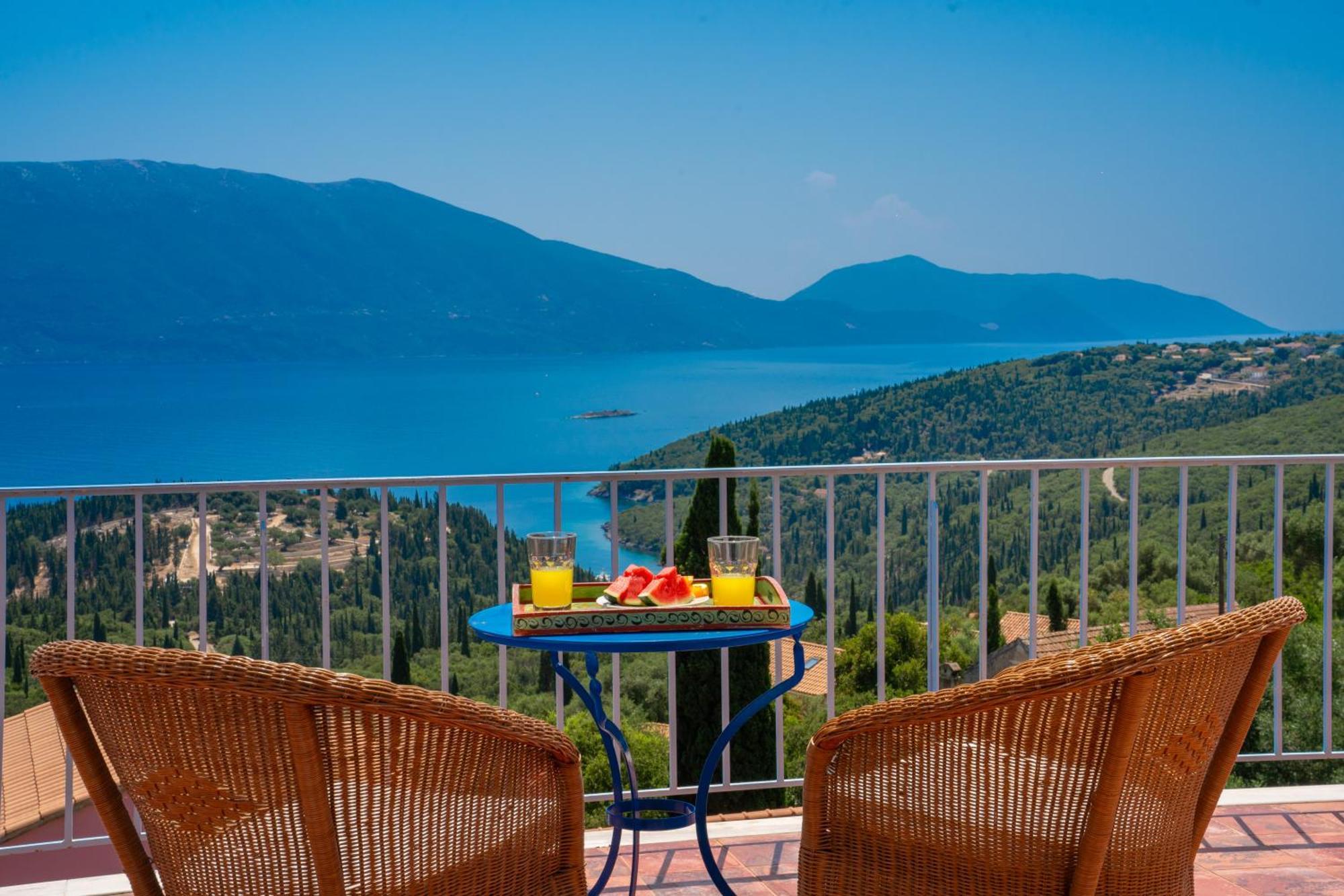 Villa Apollo Up To 8Px, Private Pool Fiskardo Bagian luar foto