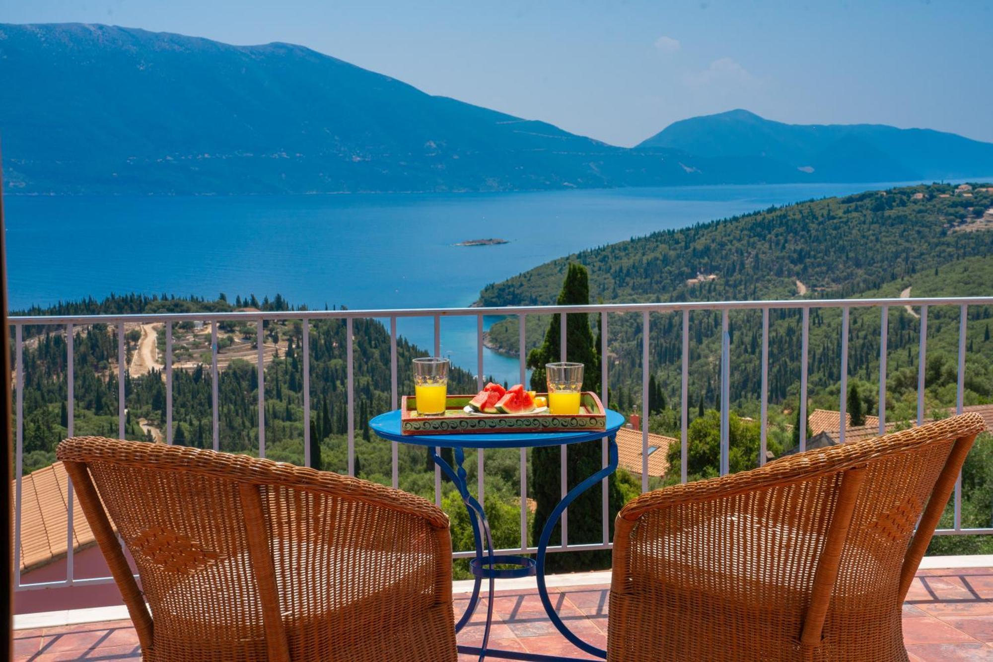 Villa Apollo Up To 8Px, Private Pool Fiskardo Bagian luar foto