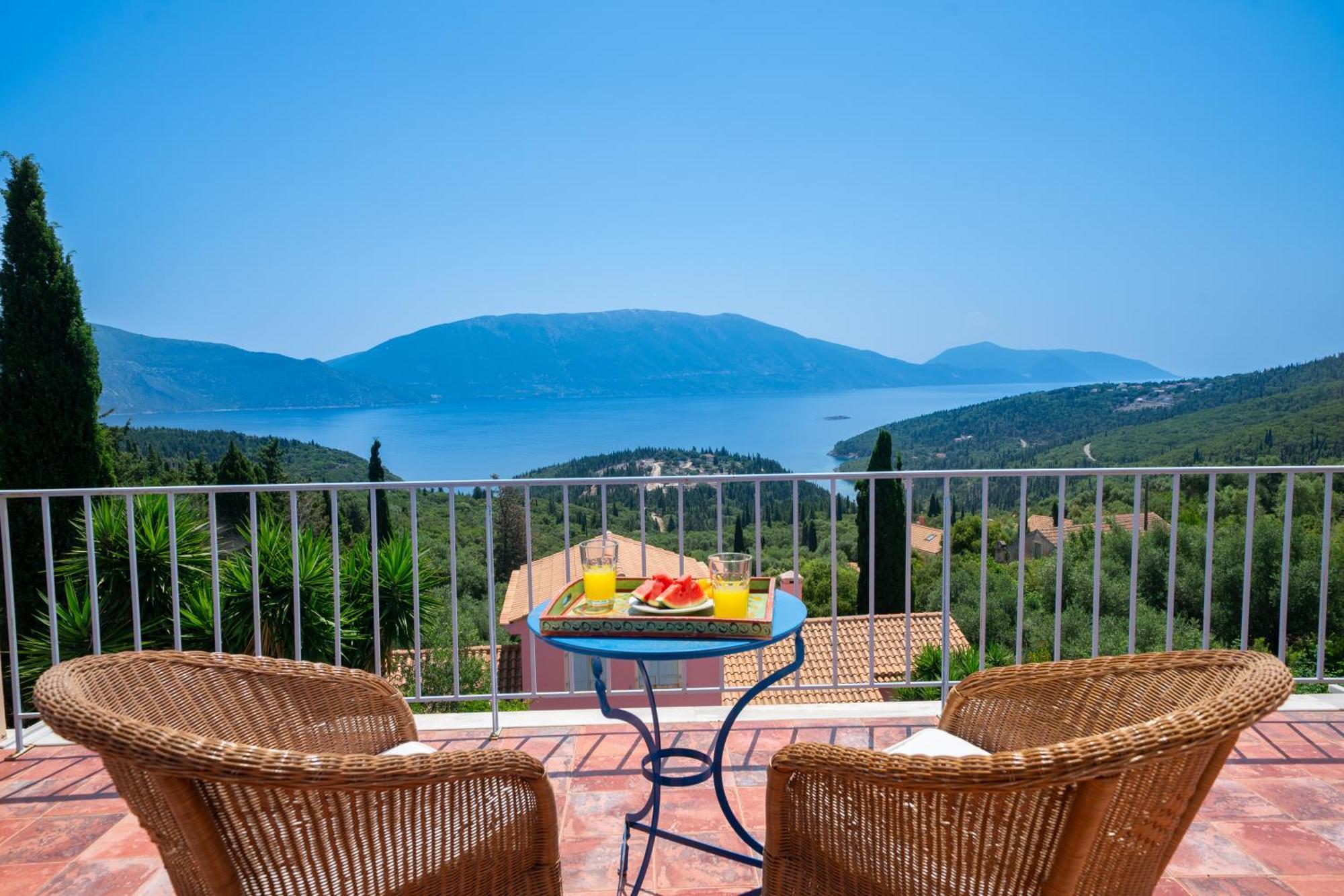 Villa Apollo Up To 8Px, Private Pool Fiskardo Bagian luar foto