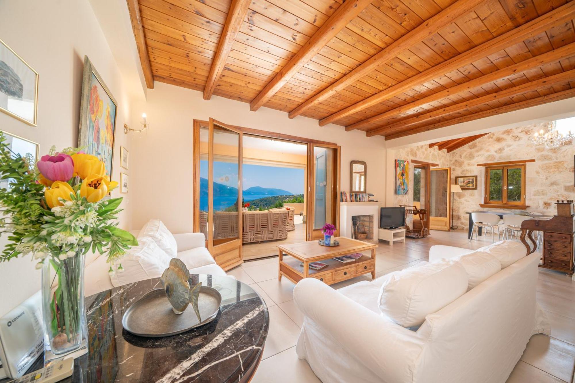 Villa Apollo Up To 8Px, Private Pool Fiskardo Bagian luar foto